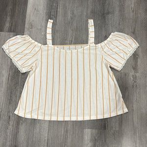 American Eagle off the shoulder top, size L